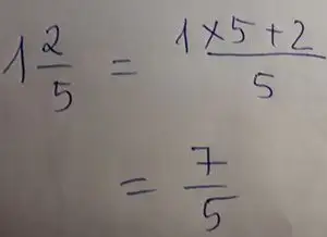 Cách đổi hỗn số thành phân số đơn giản