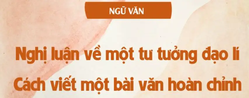 Khái niệm về một tư tưởng đạo lý