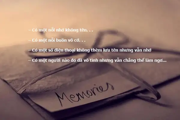 Tổng hợp STT nhớ người yêu cũ ngắn, tâm trạng