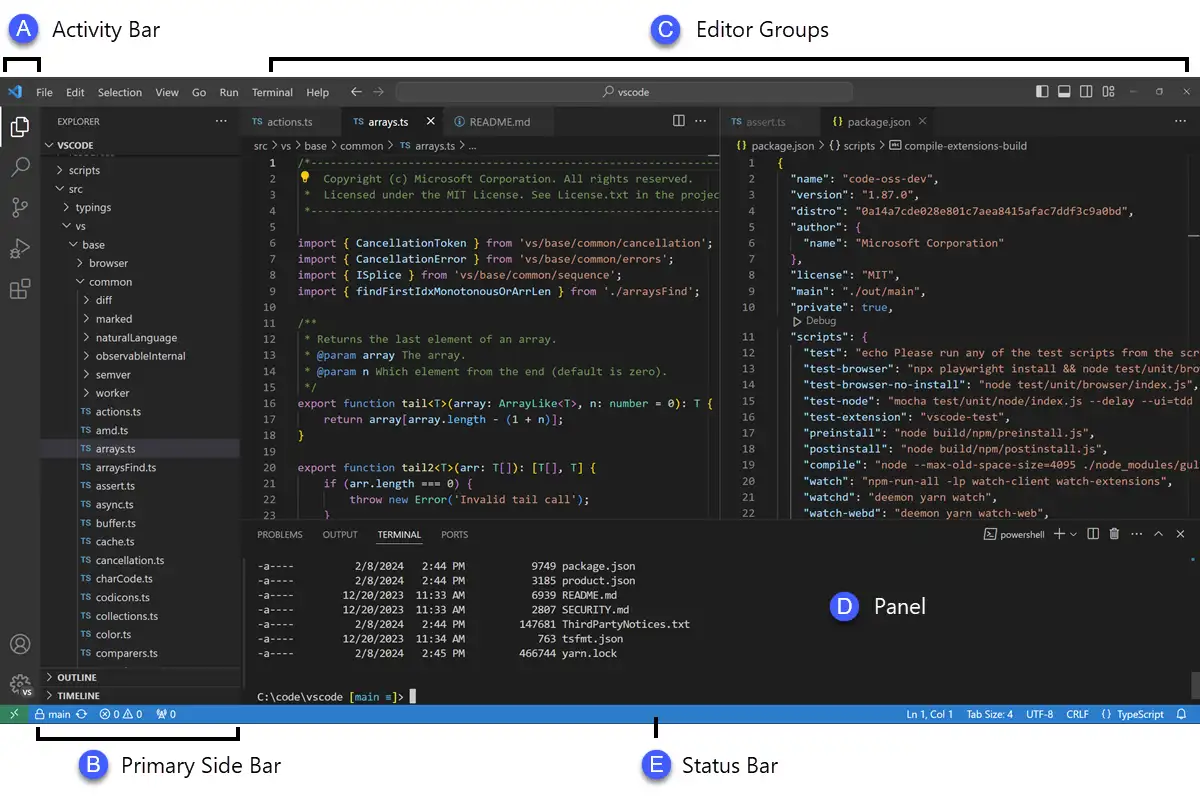 Giao diện phần mềm Microsoft Visual Studio cho lập trình viên