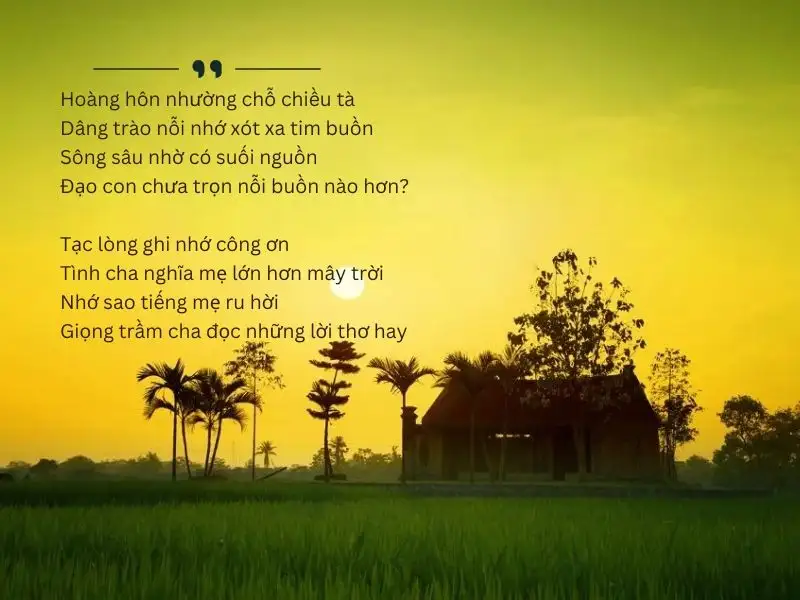 Câu nói về nỗi nhớ quê nhà cảm động, sâu lắng nhất.